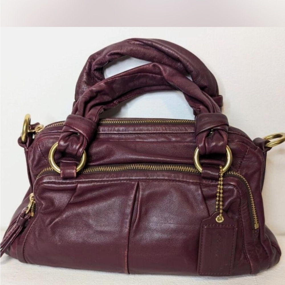Coach Burgundy Shoulder Bag